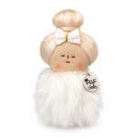 7 cm_PAF Doll Brooch – Glamorous White Elegance