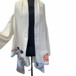 White Hand-Embroidered Coat – “Childhood Sun”