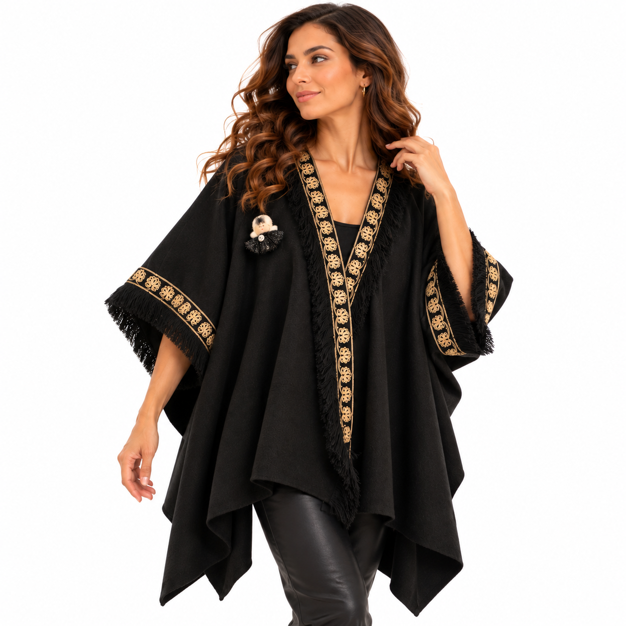 42834A90-ABEE-4327-AD44-EDF98FFFC158 Black Poncho Doll - Image 1