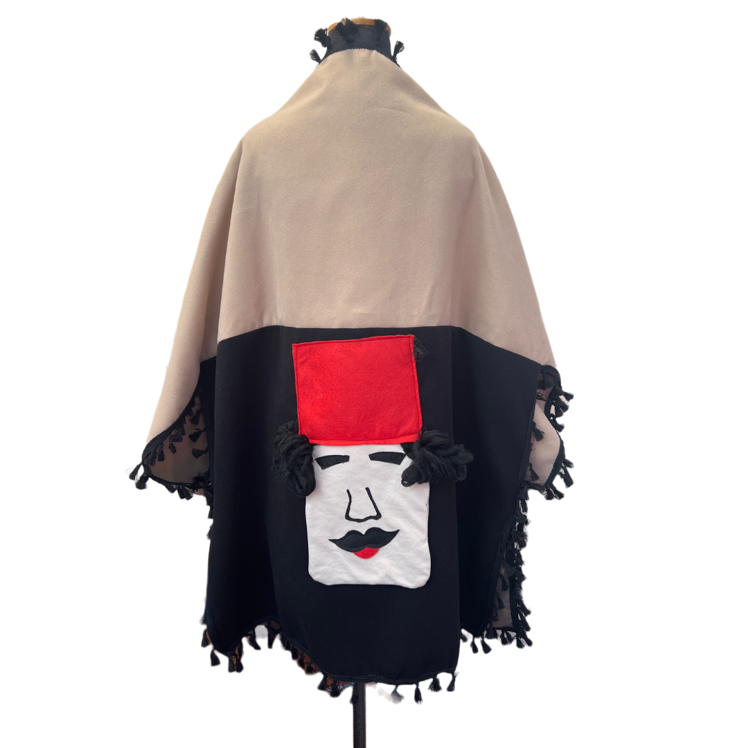 6 Beige & Black Coat – “The Omda” - Image 1