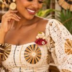 African Dress Brooch - Image 2