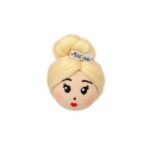 Blonde Side Bun Brooch